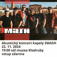 Akustický koncert kapely SMASH 22. 11. 2024 1900 sál muzea Kladruby.jpg